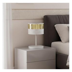 Lampada da tavolo LUX 1xE27/15W/230V bianca/dorata