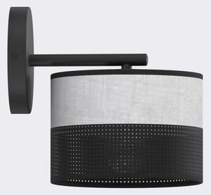 Lampada da parete KARBON 1xE27/15W/230V nera/grigia