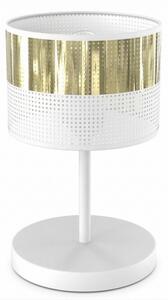 Lampada da tavolo LUX 1xE27/15W/230V bianca/dorata