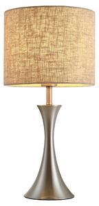 Lampada da Comodino Abat Jour con Paralume in Tessuto E27 Ø25x51 cm Beige