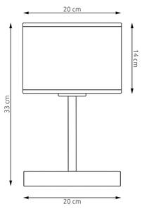 Lampada da tavolo LUX 1xE27/15W/230V bianca/dorata