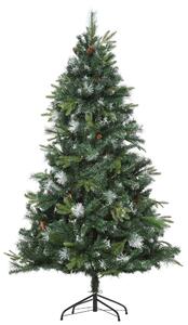 Albero di Natale Artificiale Innevato 180 cm 1077 Rami con Pigne Pino Verde