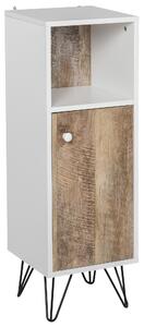 Mobiletto da Bagno 31,5x30x91,5 cm in Legno Bianco