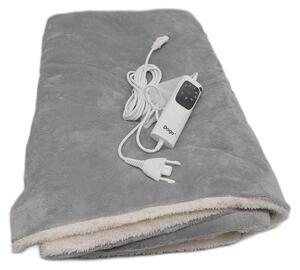 DAGA Coperta elettrica riscaldante de Relax Divano Suave Elegante, tecnologia di riscaldamento Intellisense, con tessuto effetto pile Suave e confortevole, 160 x 120 cm
