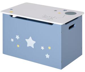 Cassapanca Baule Portagiochi 55x34x35,5 cm IN MDF Blu