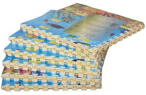 Tappeto Puzzle in EVA 24 Pezzi 61x61 cm Multicolore
