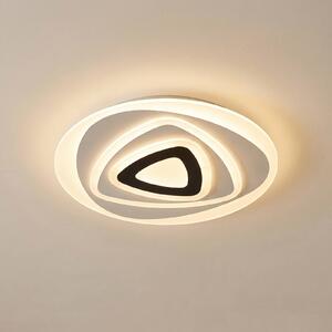 Plafoniera a LED Rebeka Lindby, dimmerabile, Bianco / Opale, Soggiorno / Sala da pranzo, Plastica, Moderno, Plafoniera LED