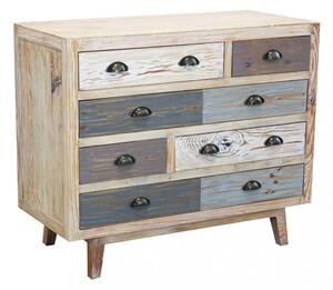 Mobile Benjy 99x45x82 h cm in Legno Multicolor