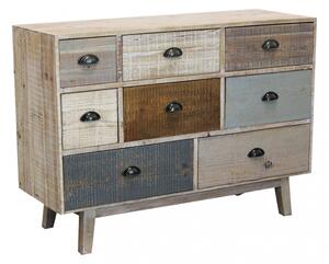 Mobile Donald 125x45x82 h cm in Legno Multicolor