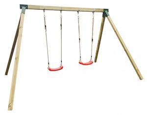Altalena 2 Posti da Esterno Ariel 313x264x226 h cm in Legno