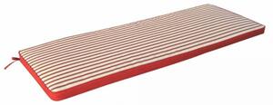 Cuscino Real 170x45x4 cm in Poliestere Rosso