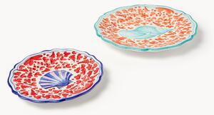Set di 2 piatti dipinti a mano Menagerie, 1 persona