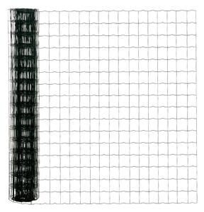 Rete di Recinzione 25m H1,7m in Acciaio e PVC Verde