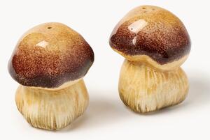 Set saliera e pepiera dipinte a mano Mushrooms, set da 2