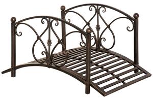 Ponticello da Giardino 99x68x53 cm in Metallo Nero