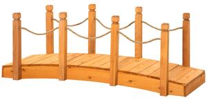 Ponticello da Giardino 150x58x58,5 cm in Legno Arancione