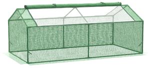 Mini Serra da Giardino 180x90x70 cm in Polietilene Verde