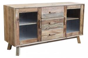 Credenza Dalton 160x48x85 h cm in Pino riciclato Marrone