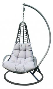 Dondolo Lipari in Wicker Grigio