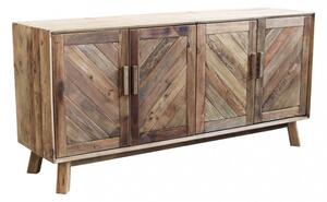 Credenza Roland 180x48x85 h cm in Pino riciclato Marrone