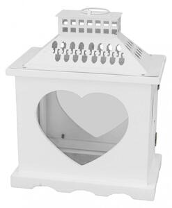 Lanterna Cassie in Legno Bianco