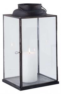 Lanterna Naomi Piccola 14,5x14,5x25 h cm in Acciaio Antracite