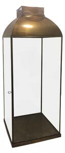 Lanterna Pollie Piccola 20x20x58 h cm in Acciaio Ottone antico
