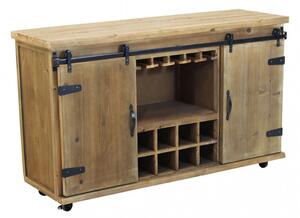 Mobile Dominic 123x41x75 h cm in Legno Marrone