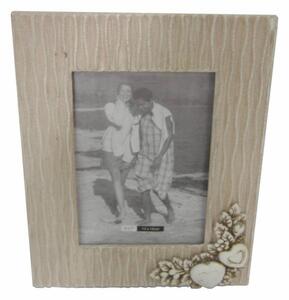 Portafoto 13x18 Shabby Chic Rettangolare 20,5x2,5x25,5 h cm in MDF Tortora