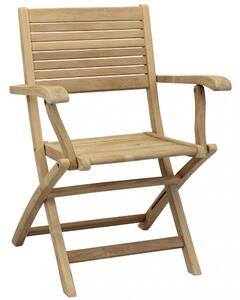 Sedia Mirage Pieghevole 42x60x85 h cm in Legno Marrone