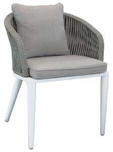 Sedia Granada 61x61x78,5h cm in Alluminio Grigio