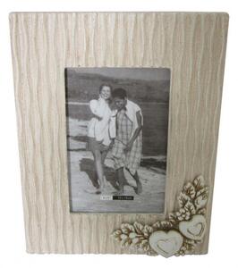 Portafoto 10x15 Shabby Chic Rettangolare 17,5x2,5x22,5 h cm in MDF Tortora