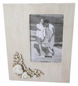 Portafoto 10x15 Shabby Chic Rettangolare 18x2,5x23 h cm in MDF Tortora