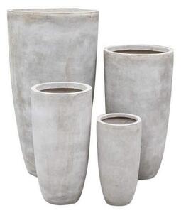 Set di 4 vasi Orchidea in Fibra di argilla Beige
