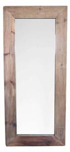 Specchio Trevor 180x80x5 h cm in Pino riciclato Marrone