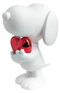 SCULPTURE SNOOPY HEART WHITE & RED 27 CM PEAST02501MAMERO LEBLON DELIENNE WHITE
