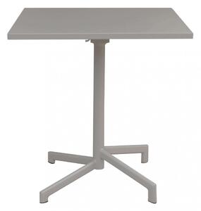 Tavolo Vega 70x70x73 h cm in Acciaio Tortora