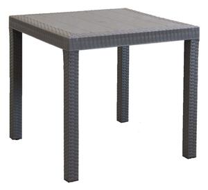Tavolo Dallas 80x80x74 h cm in Wicker Taupe