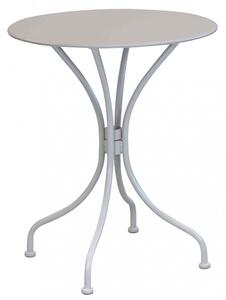 Tavolo Bristol Ø60x71h cm in Acciaio Tortora