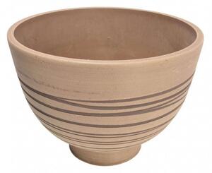 Vaso Piccolo Narciso Ø25x18,5 cm in Fibra sintetica Taupe