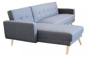 Divano Letto Arthur 176x84x84 cm in Tessuto Grigio scuro