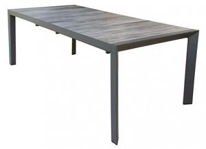 Tavolo Allungabile Portland 175/235x100x75 h cm in Alluminio Taupe
