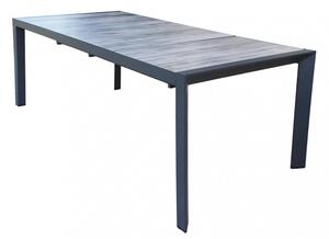 Tavolo Allungabile Portland 175/235x100x75 h cm in Alluminio Antracite