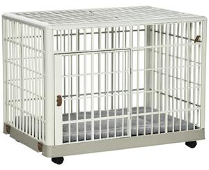 Gabbia per Cani 81x55,5x62,5 cm in ABS e PP Beige