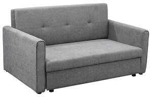 Divano Letto 2 Posti 152x101x81 cm in Tessuto Grigio