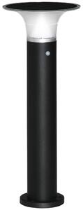 Luce da Esterno a Energia Solare Ø23,5x60 cm in Alluminio Nero