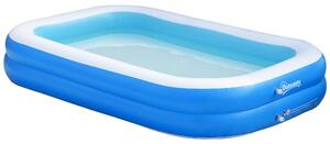 Piscina Gonfiabile 262x176x56 cm in PVC Blu