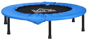 Trampolino Elastico Fitness Ø96,5 cm in Acciaio e PVC Nero e Blu