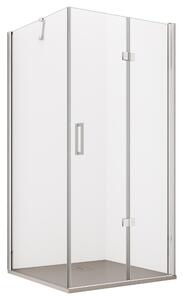 Box Doccia Angolare 100x70 cm 1 Anta a Libro in Cristallo Trasparente 6mm H195 Bonussi Eloisa