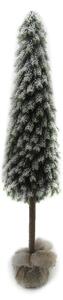 Albero di Natale Artificiale H122cm Cono Verde Innevato